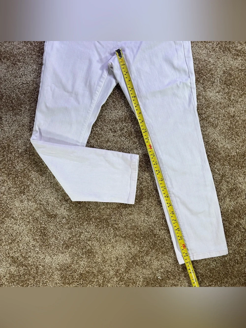 J. Jill Authentic Fit Slim Ankle Jeans Women’s Petite 2‎ Light Grey Blush Pink